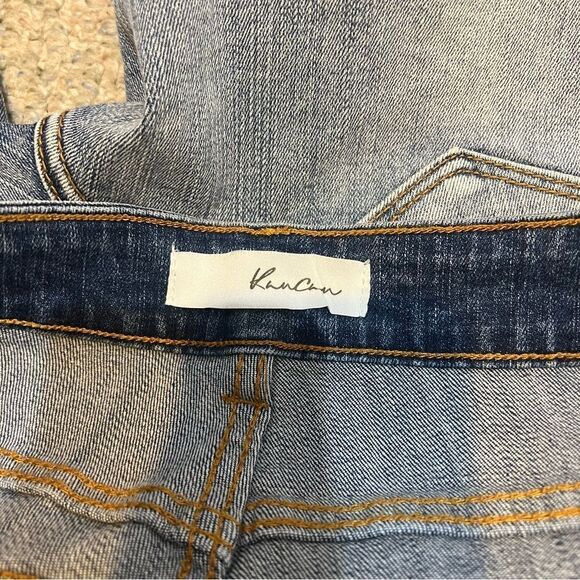 KanCan Clairie Mid Rise Distressed Button Fly Boyfriend Jean - Picture 11 of 12